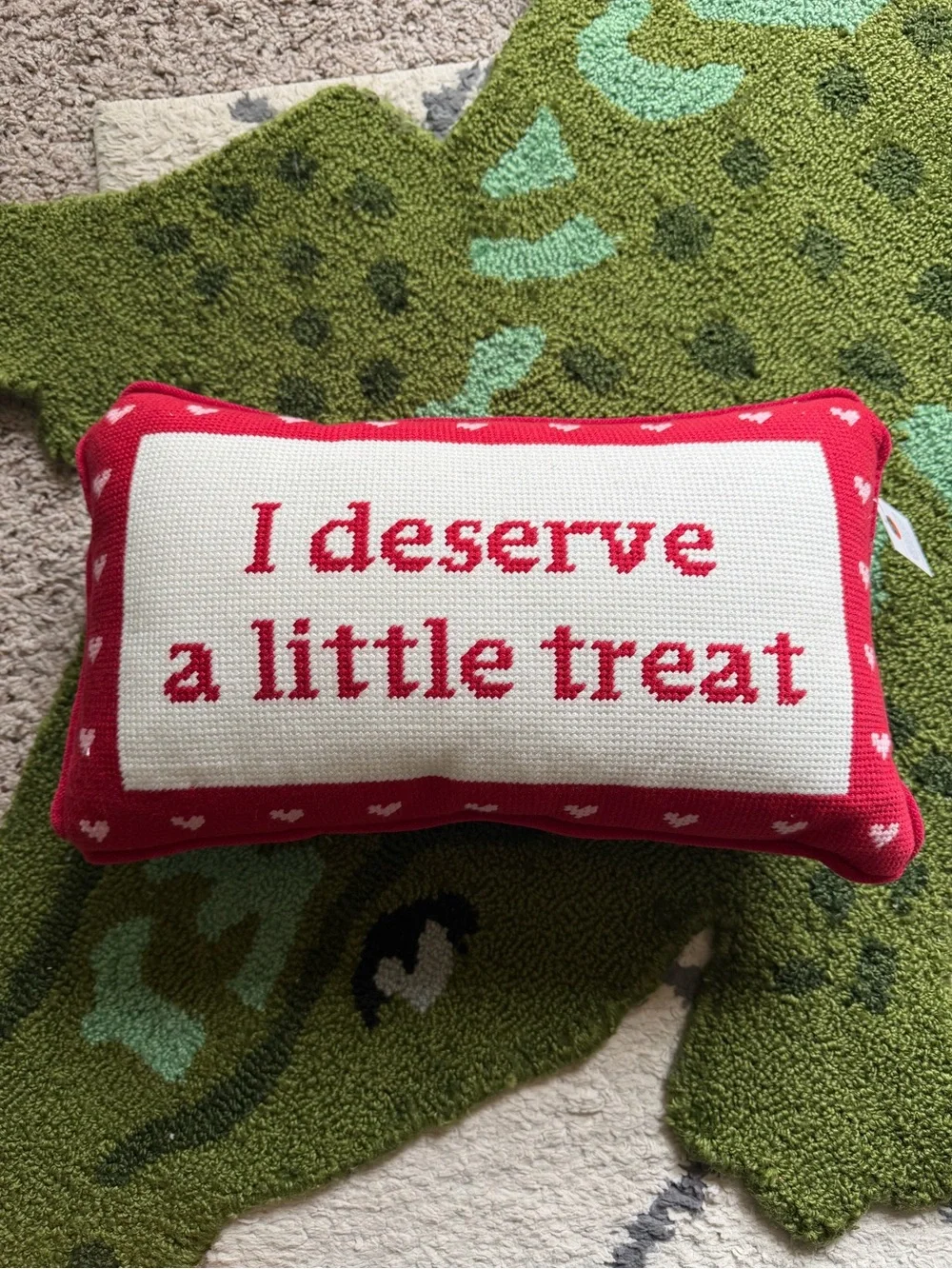 NWT Needlepoint Decorative Pillow